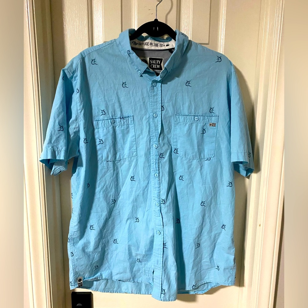 Salty Crew Marlin Short Sleeve Button Down